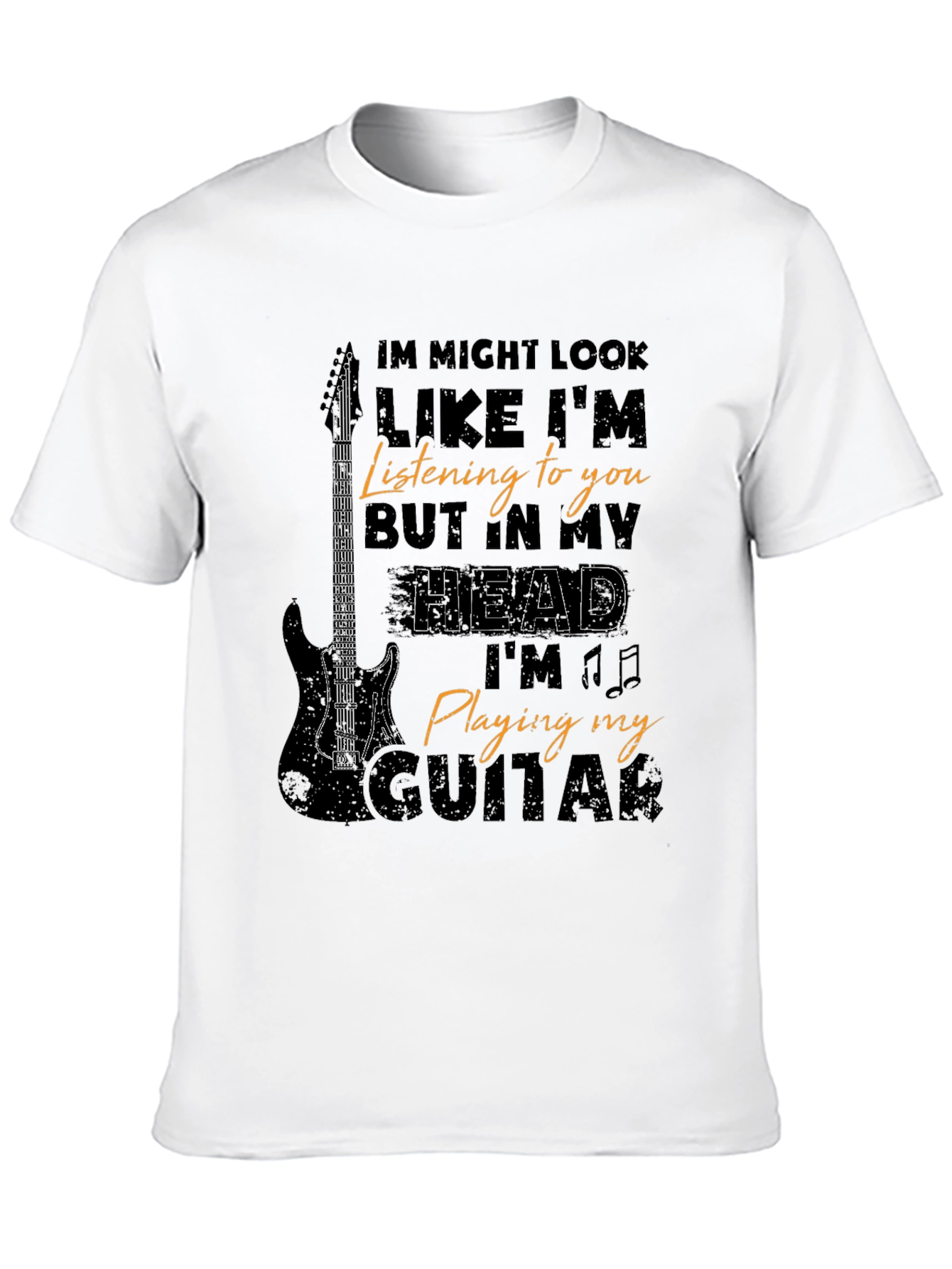 Musician T-Shirt: Guitar Player In My Head Tee