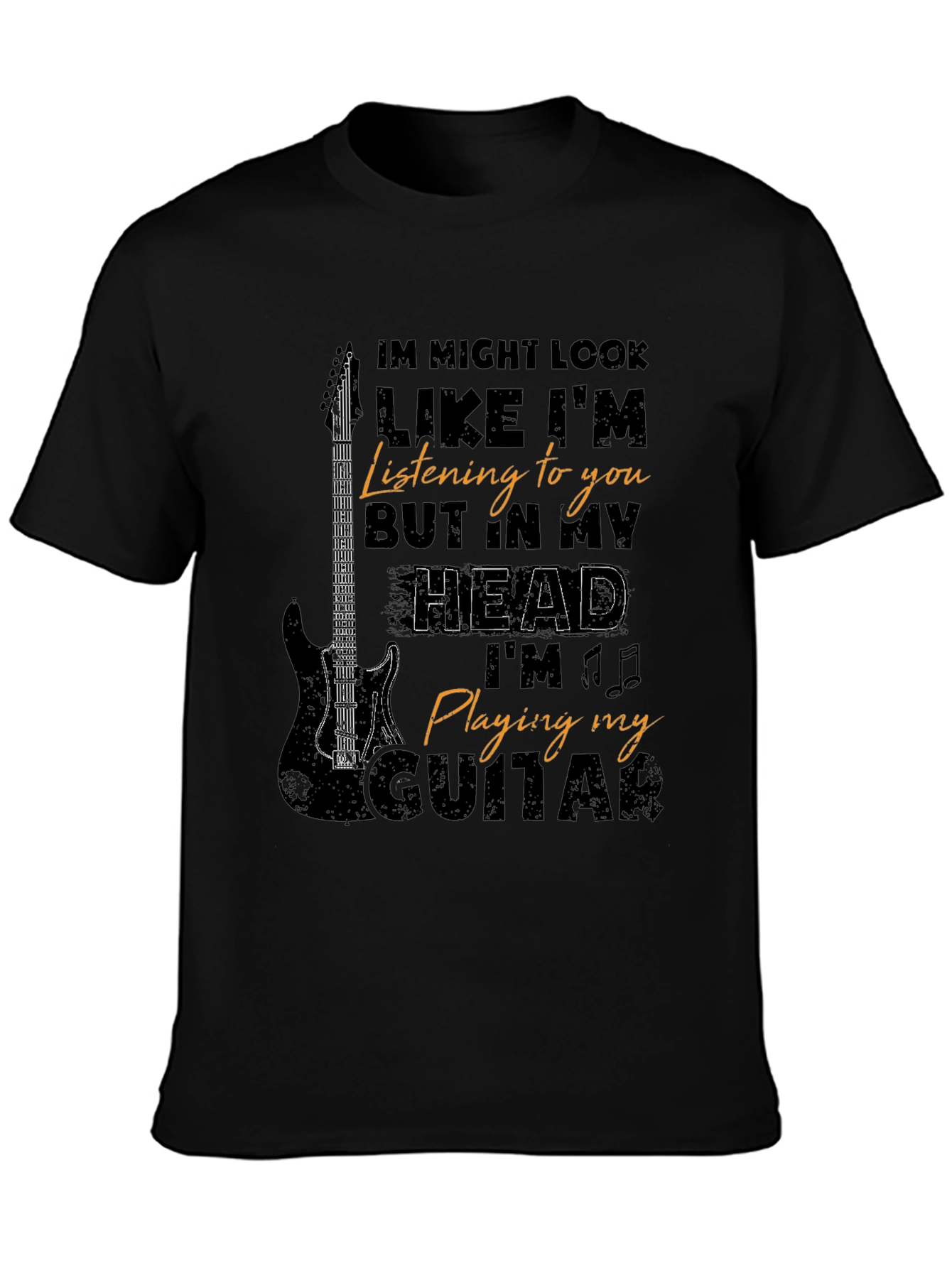Musician T-Shirt: Guitar Player In My Head Tee