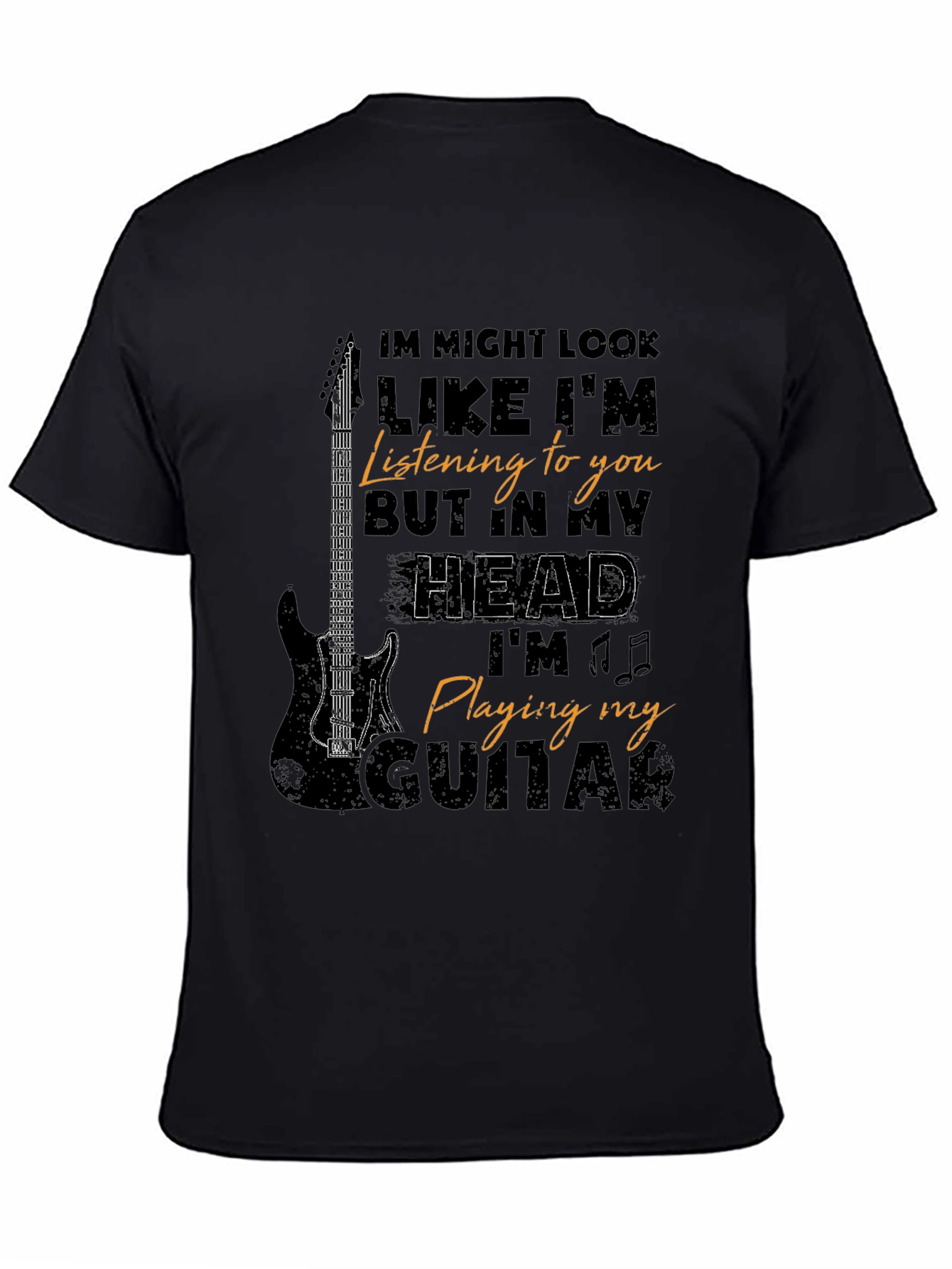 Musician T-Shirt: Guitar Player In My Head Tee