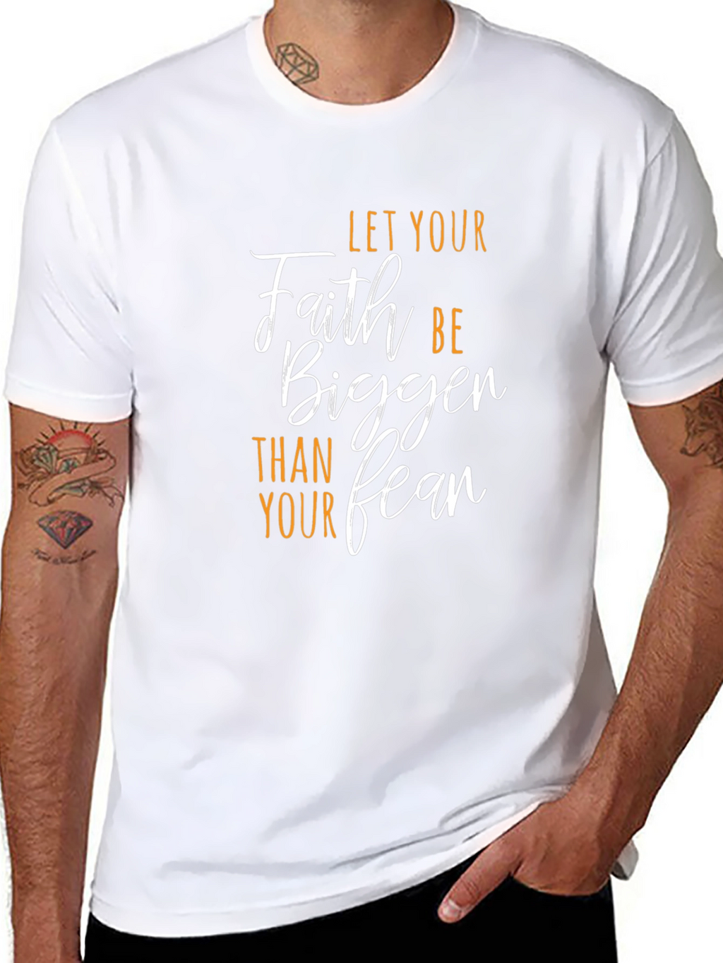 Faith Over Fear T-Shirt - Inspirational Graphic Tee