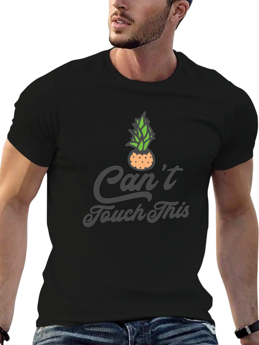 Funny Cant Touch This Pineapple Graphic Tee