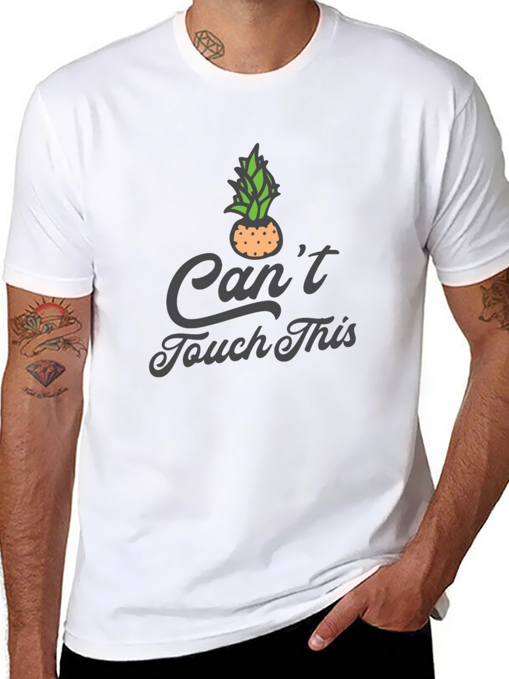 Funny Cant Touch This Pineapple Graphic Tee