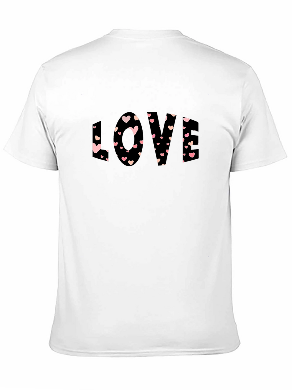 Love Heart Graphic Tee - Black Casual Shirt