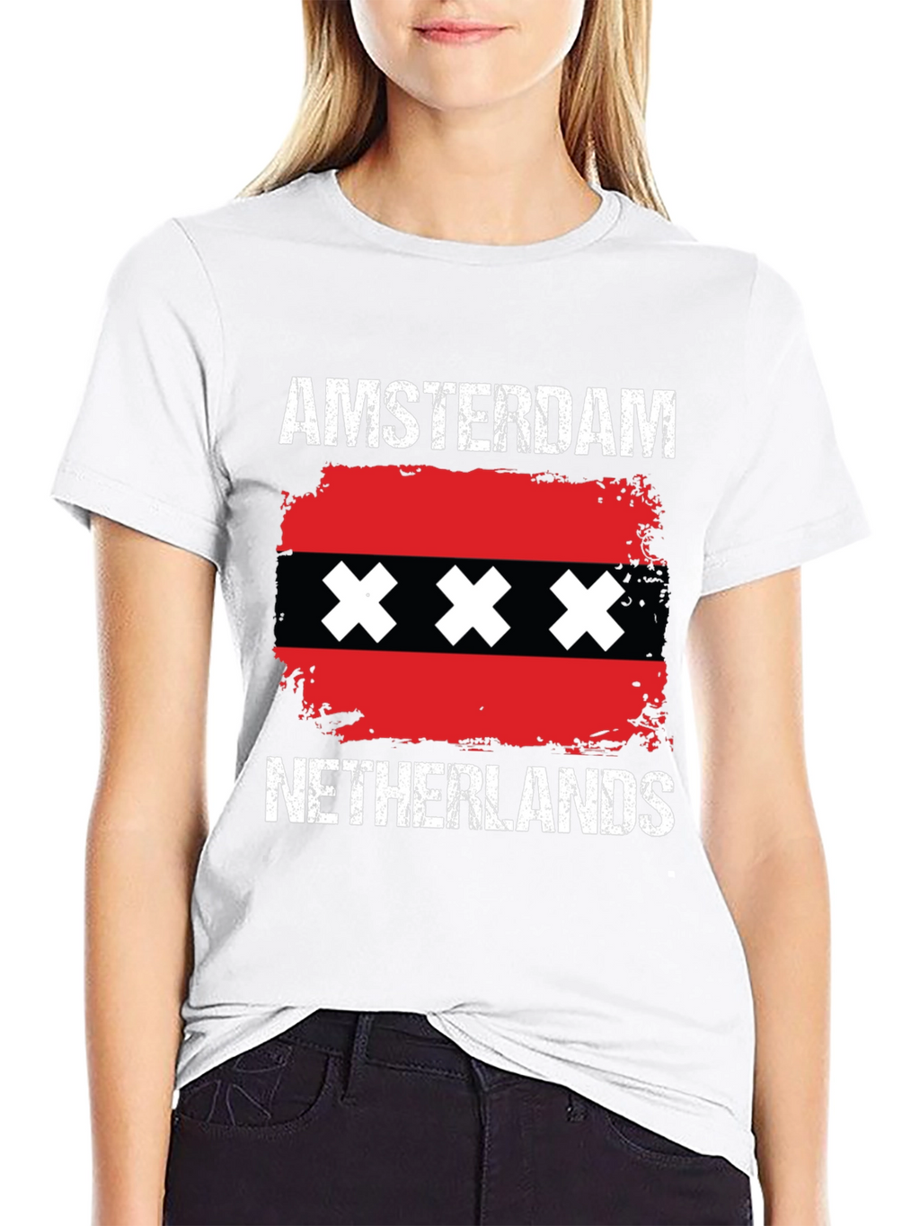 Amsterdam Netherlands Flag T-Shirt