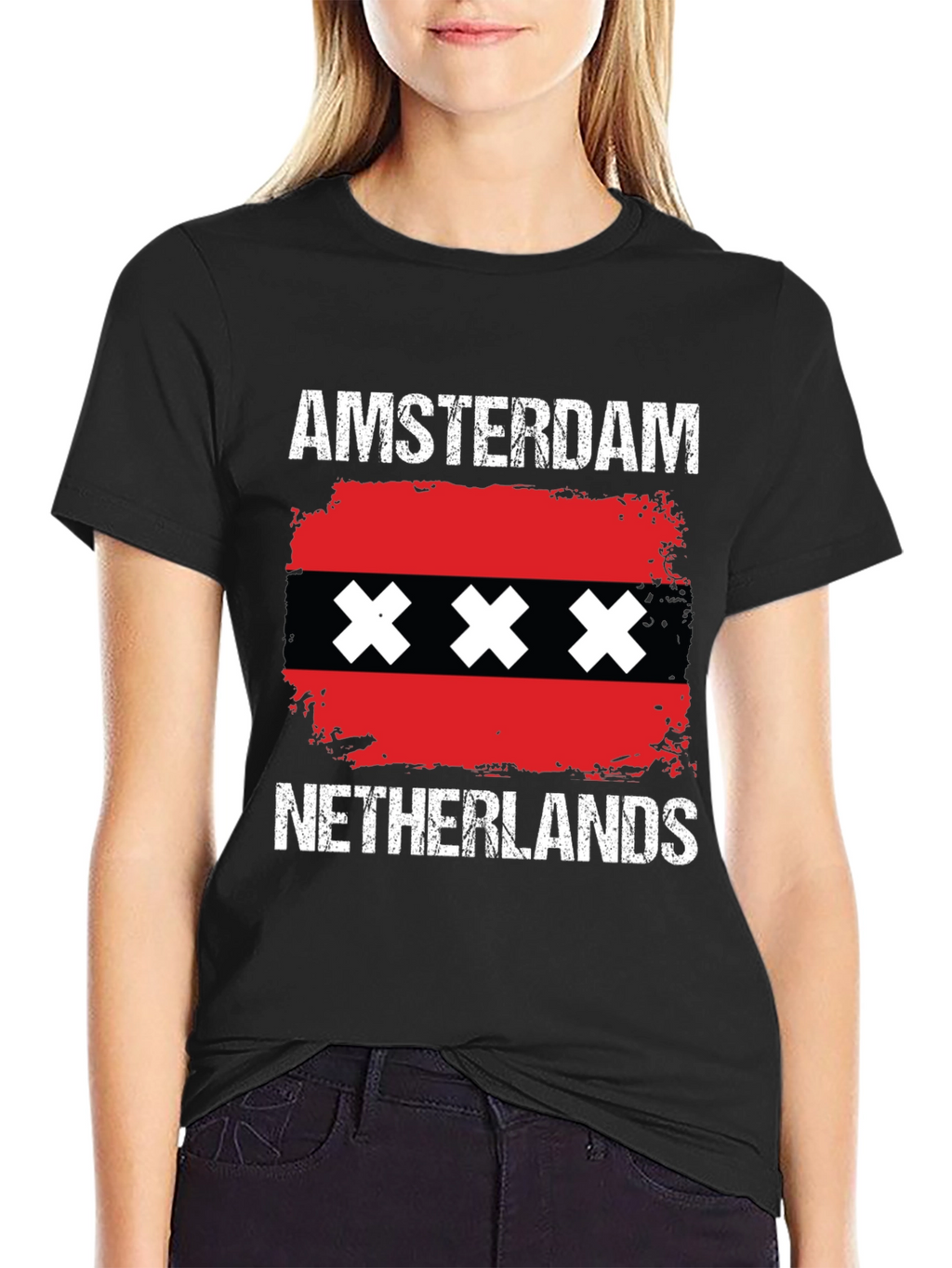 Amsterdam Netherlands Flag T-Shirt