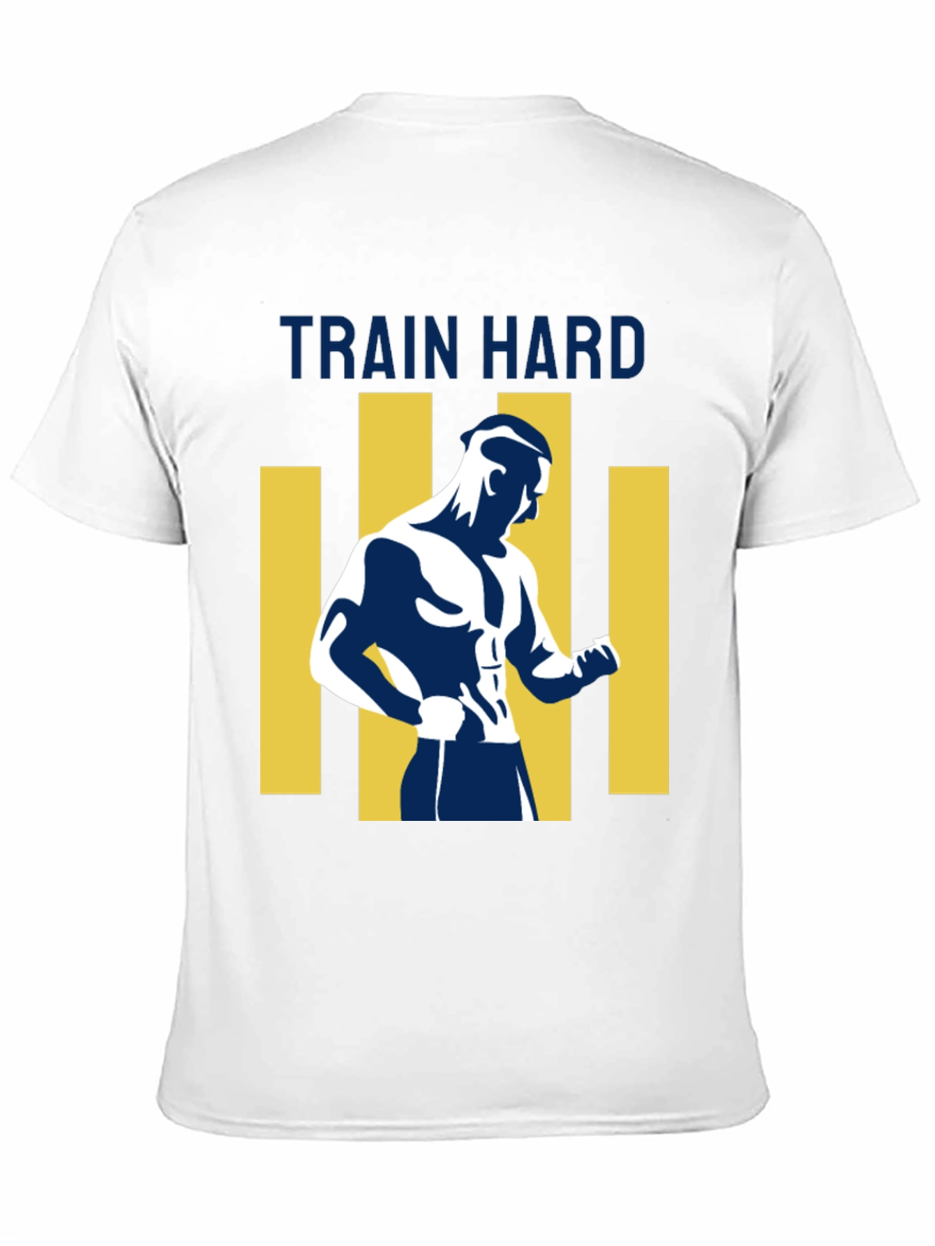 Mens Train Hard Graphic T-Shirt - Black