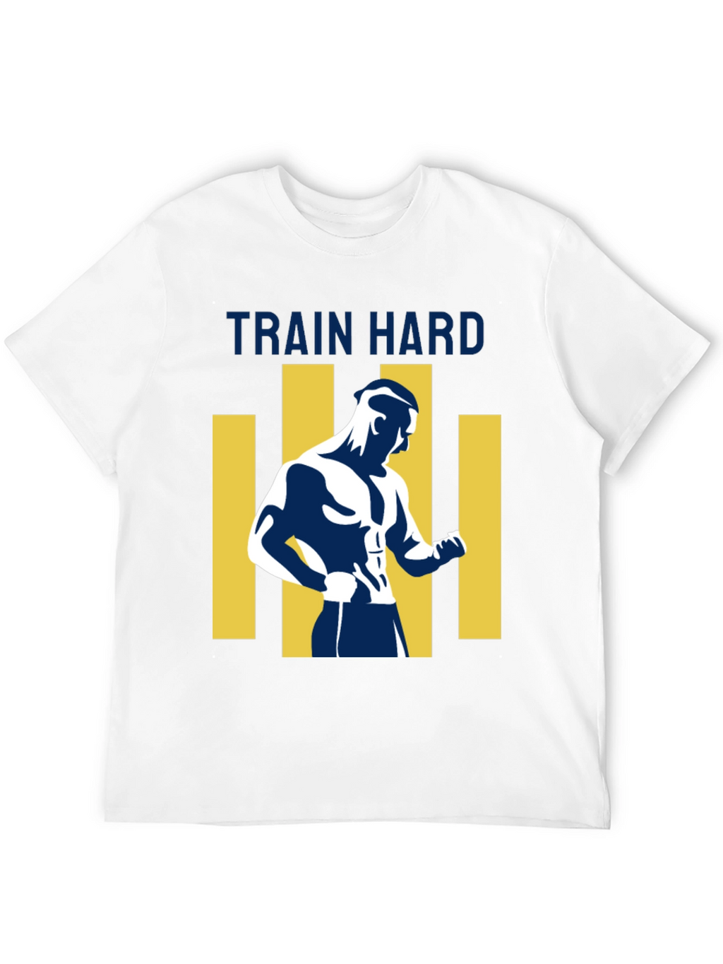 Mens Train Hard Graphic T-Shirt - Black