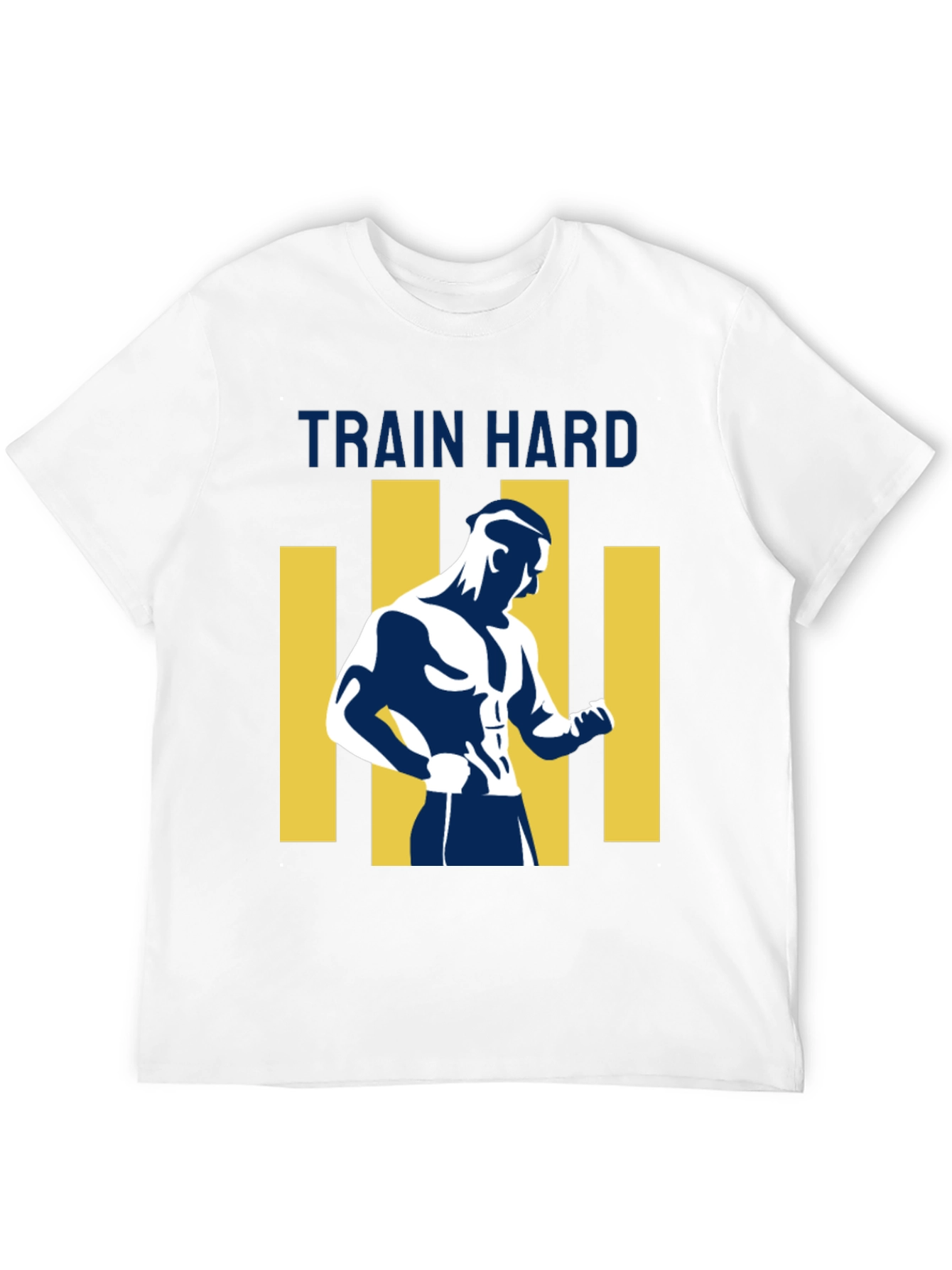 Mens Train Hard Graphic T-Shirt - Black