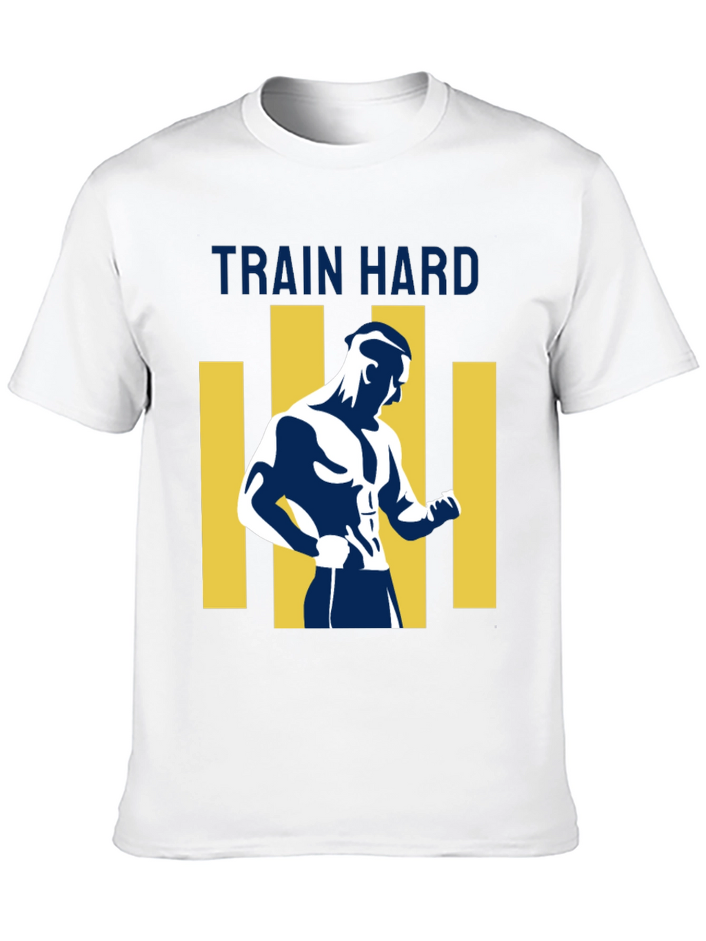 Mens Train Hard Graphic T-Shirt - Black