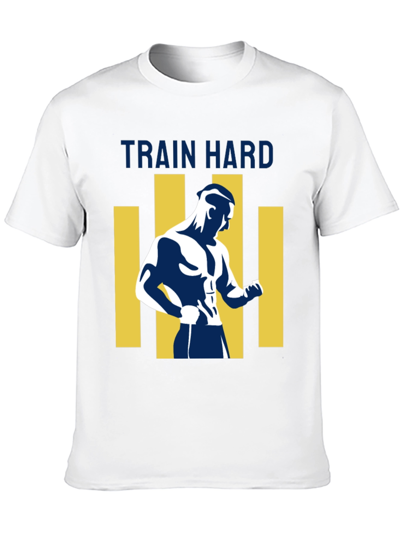 Mens Train Hard Graphic T-Shirt - Black
