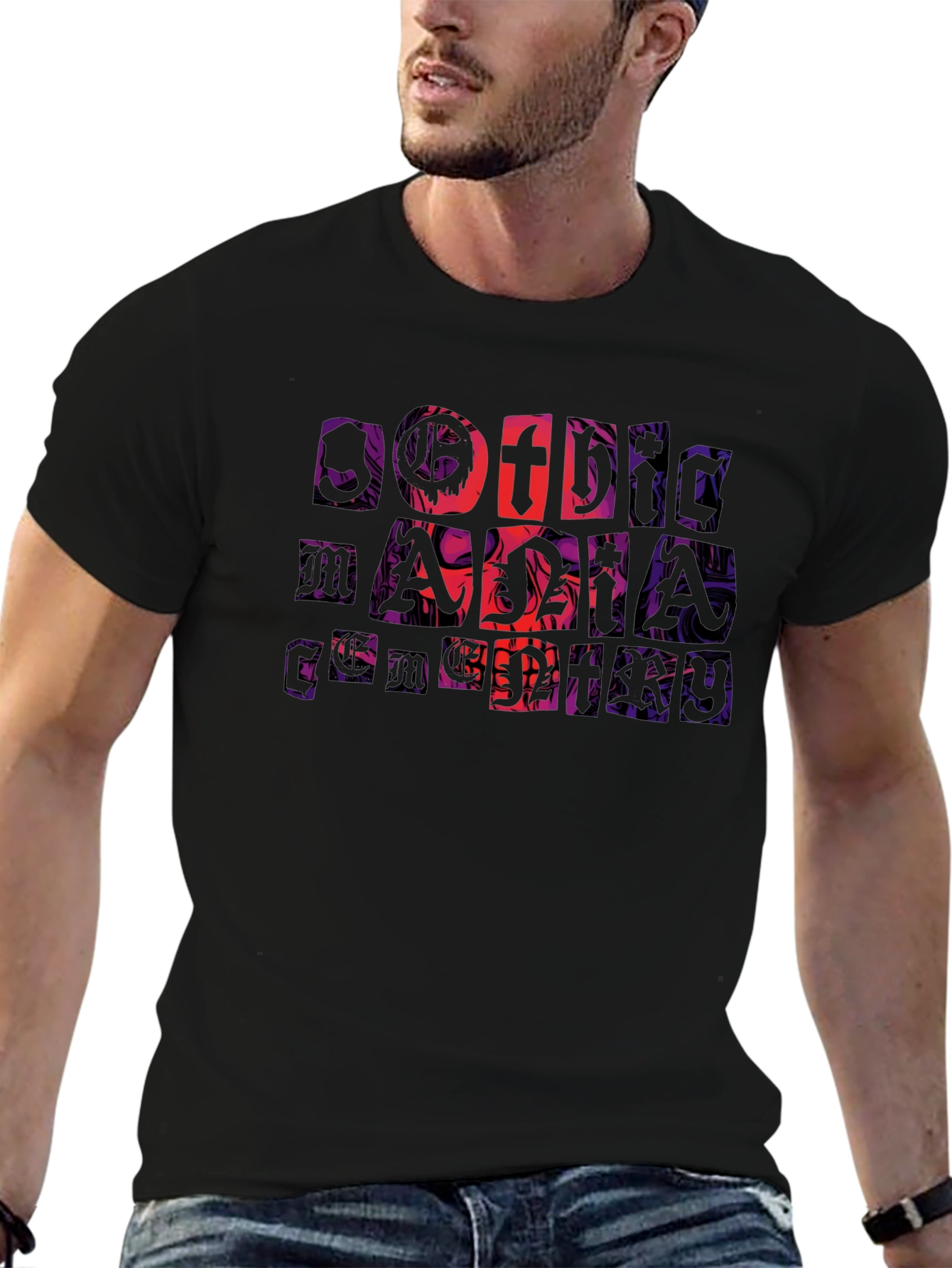 Grim Christmas Mens Black T-Shirt