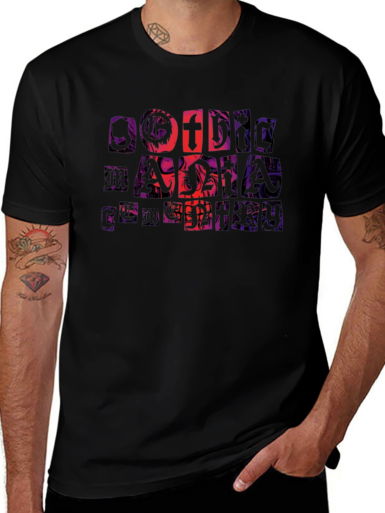 Grim Christmas Mens Black T-Shirt
