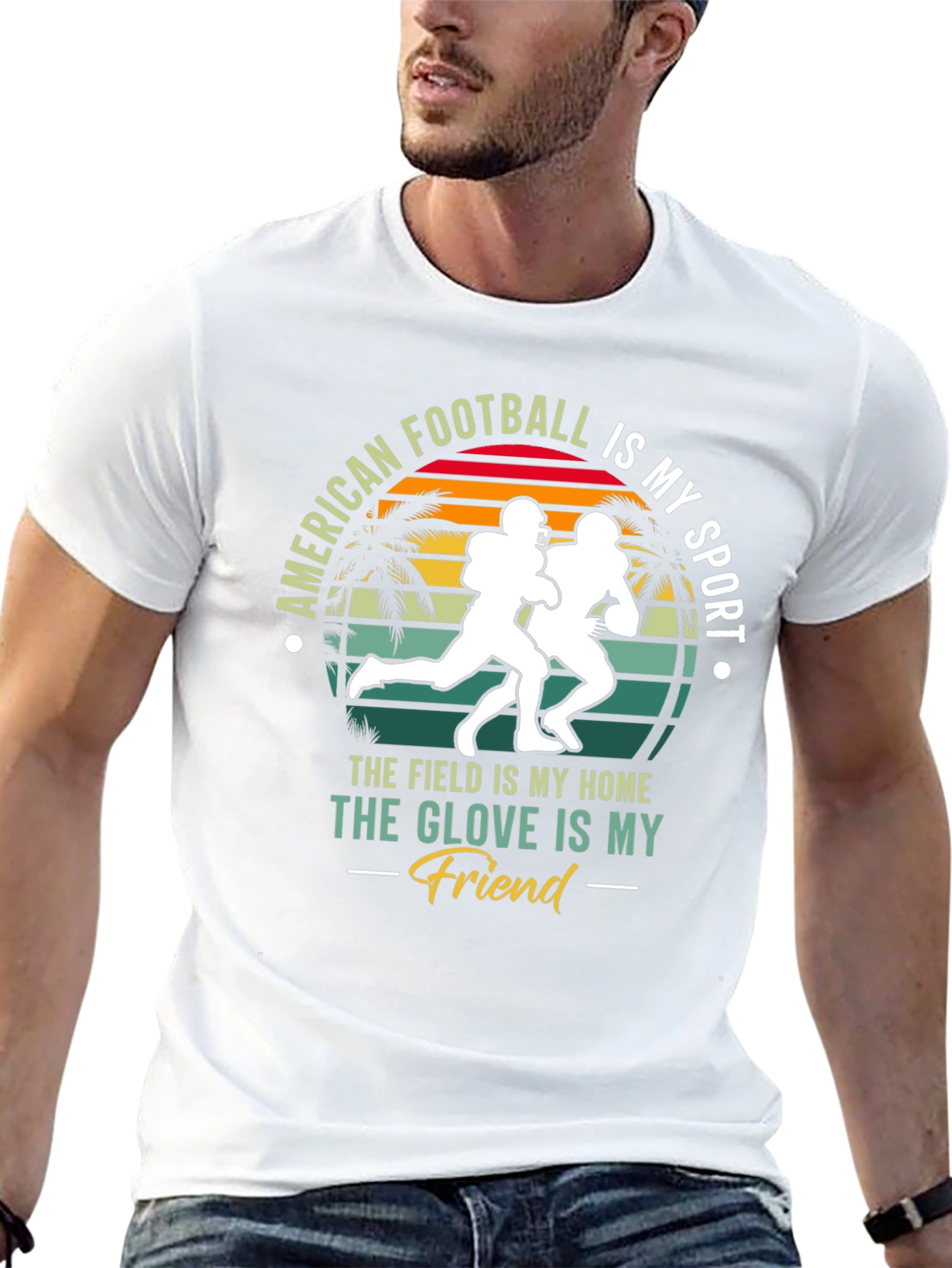 American Football Graphic Tee