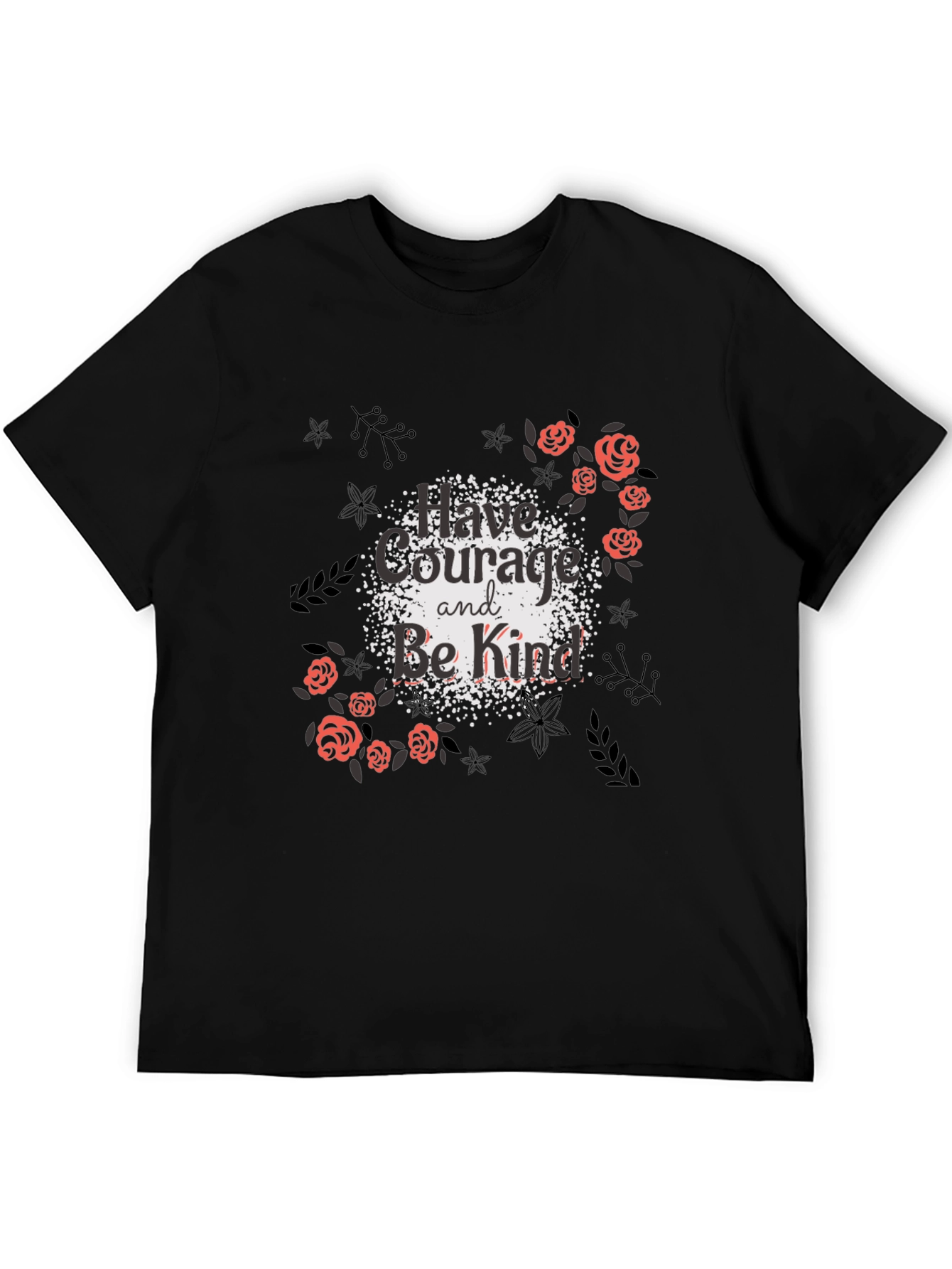 Courage & Kindness Black Graphic Tee
