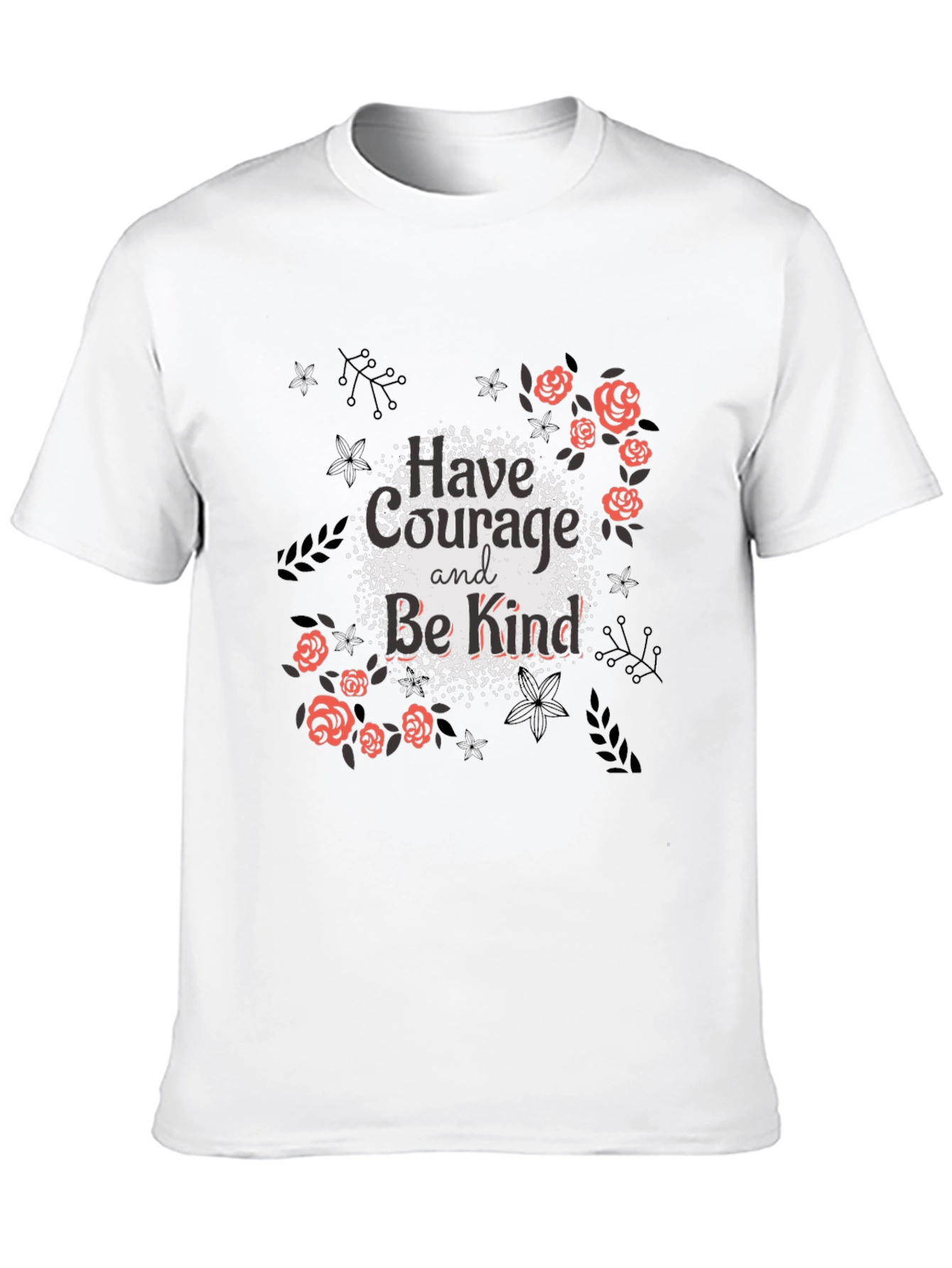 Courage & Kindness Black Graphic Tee