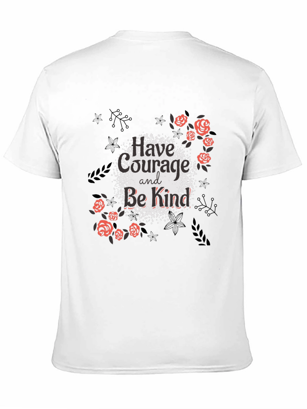 Courage & Kindness Black Graphic Tee