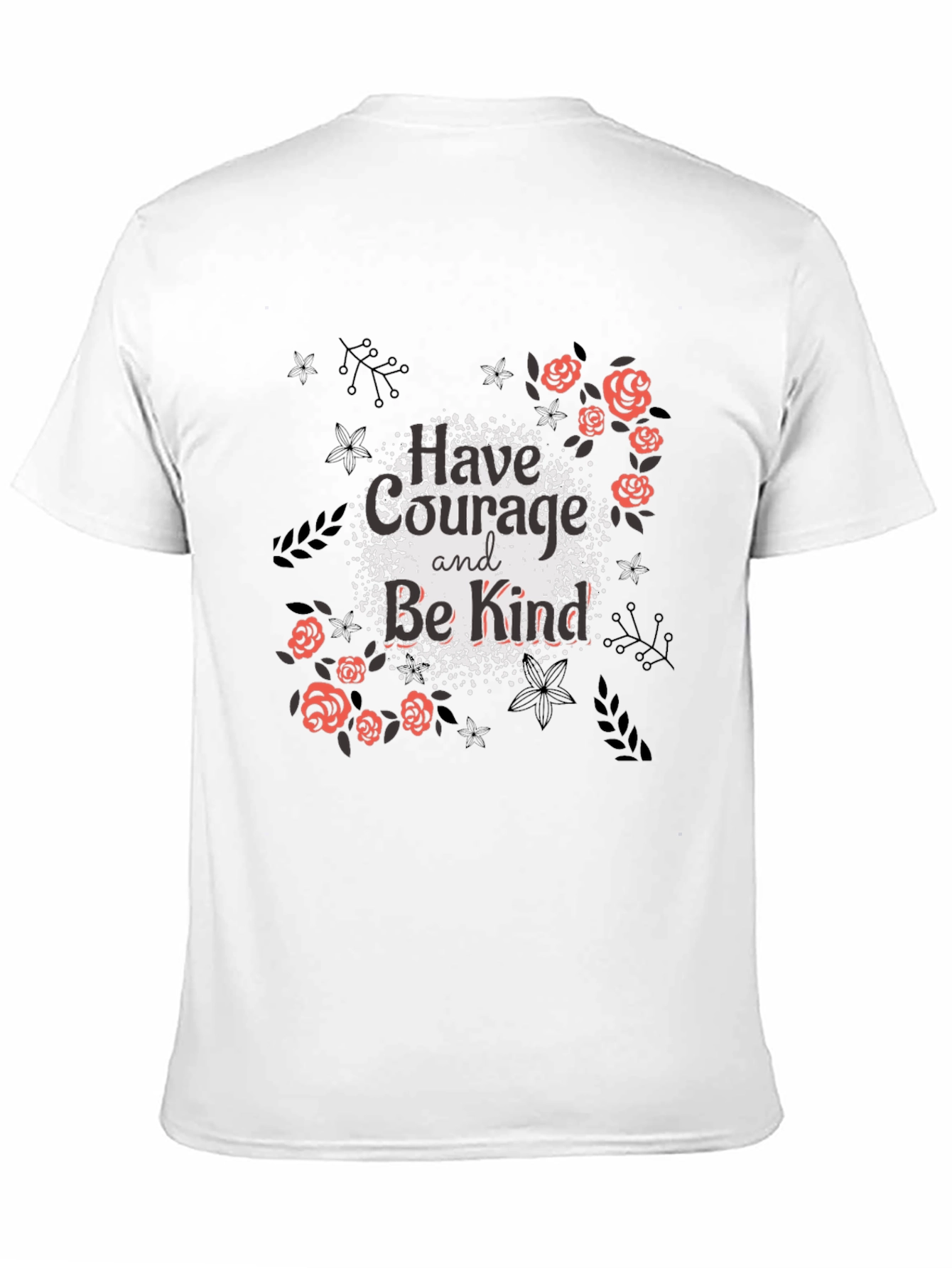 Courage & Kindness Black Graphic Tee