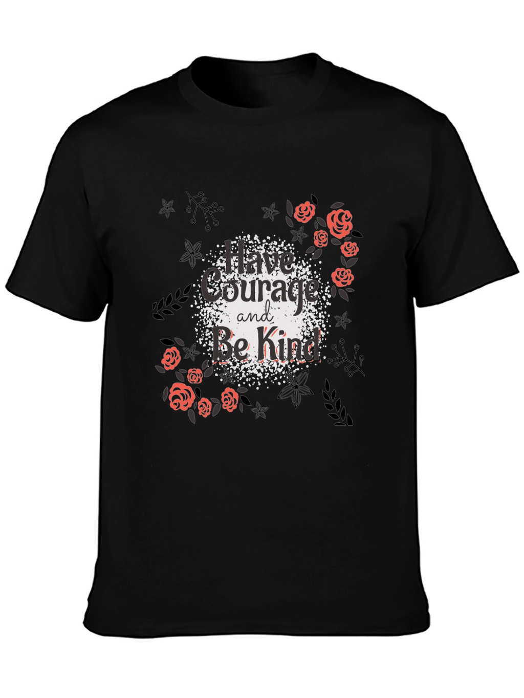 Courage & Kindness Black Graphic Tee