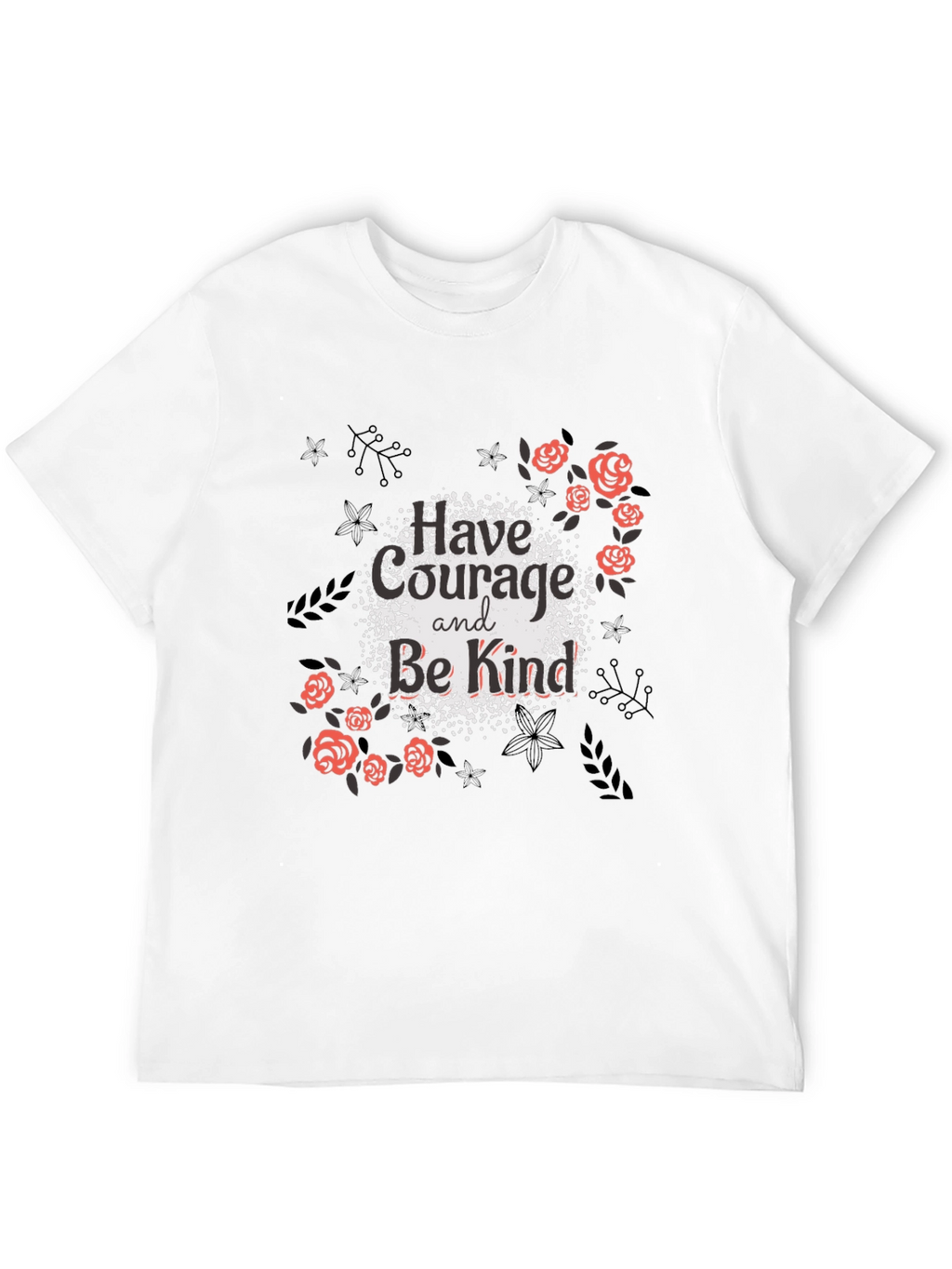 Courage & Kindness Black Graphic Tee