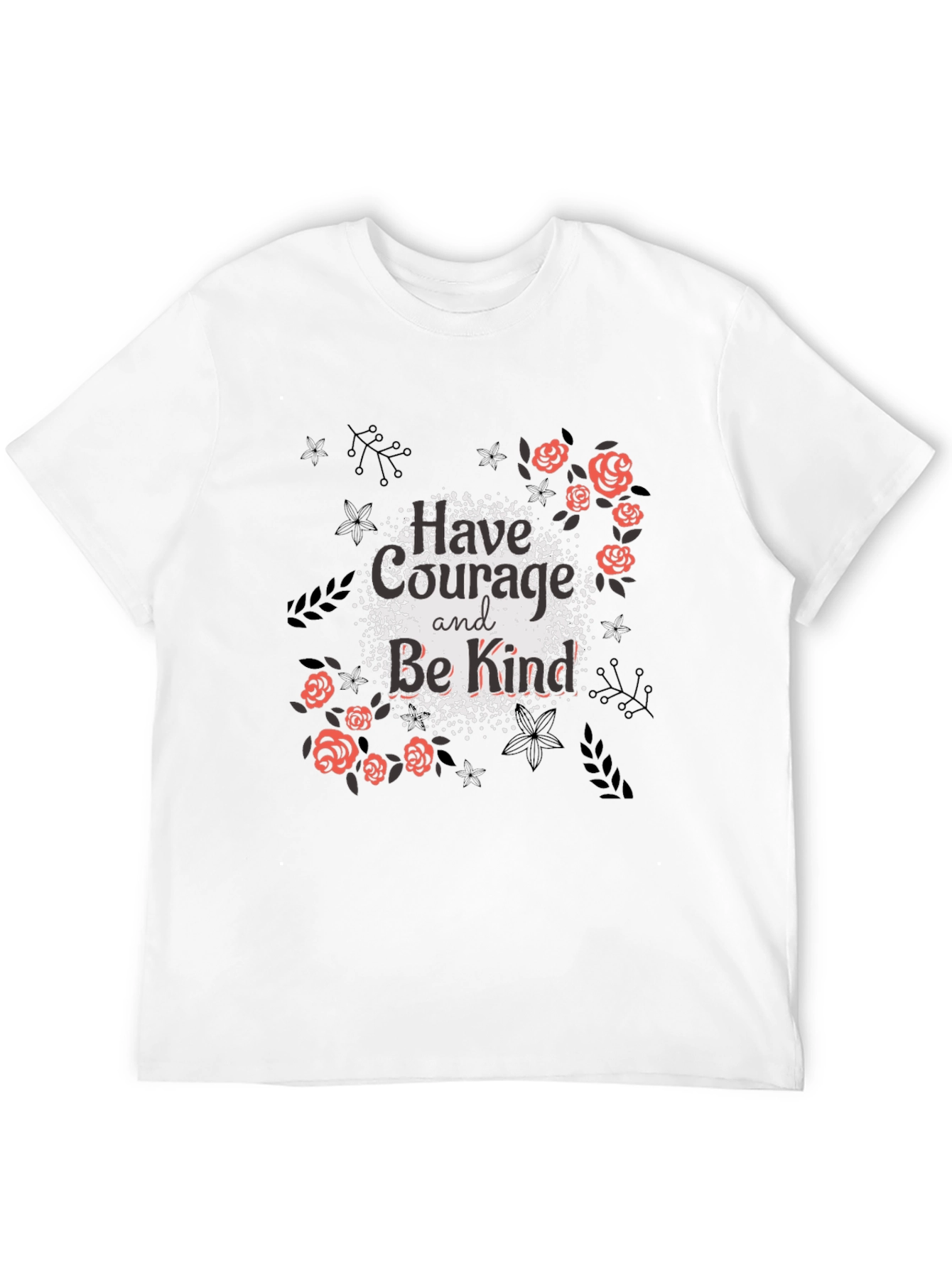 Courage & Kindness Black Graphic Tee
