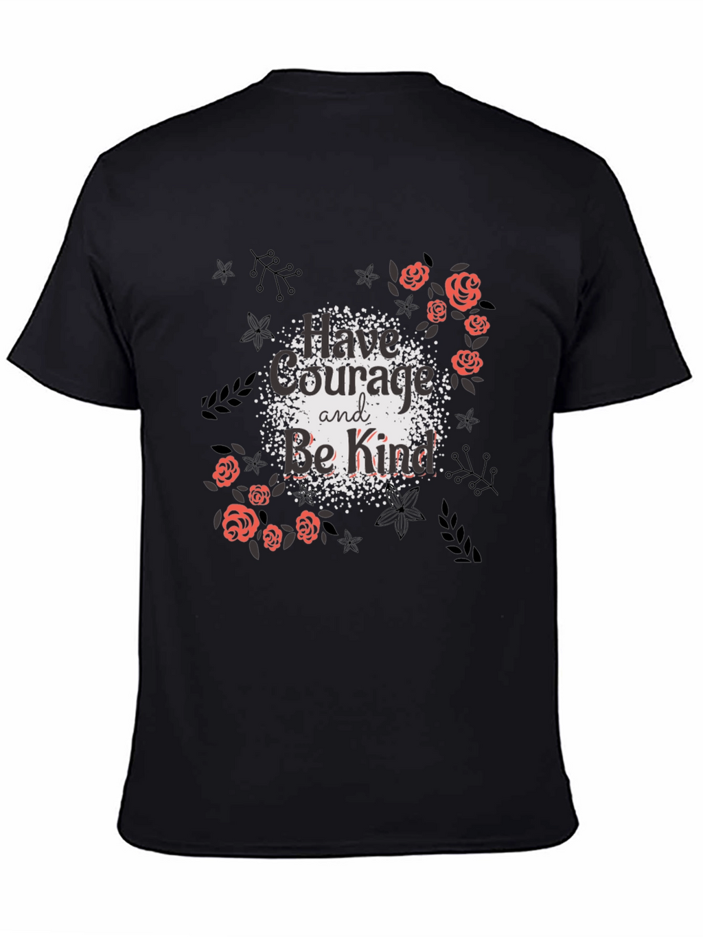 Courage & Kindness Black Graphic Tee