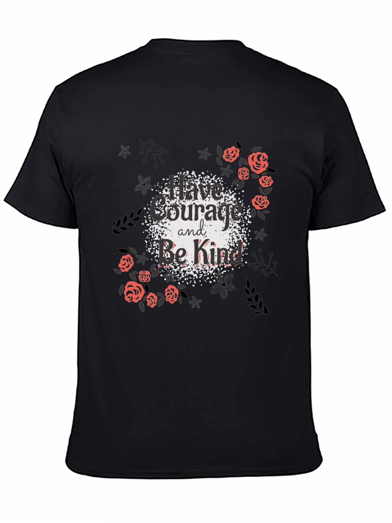 Courage & Kindness Black Graphic Tee