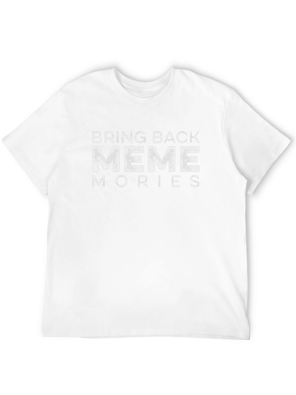 Bring Back Meme Mories Black Cotton Tee