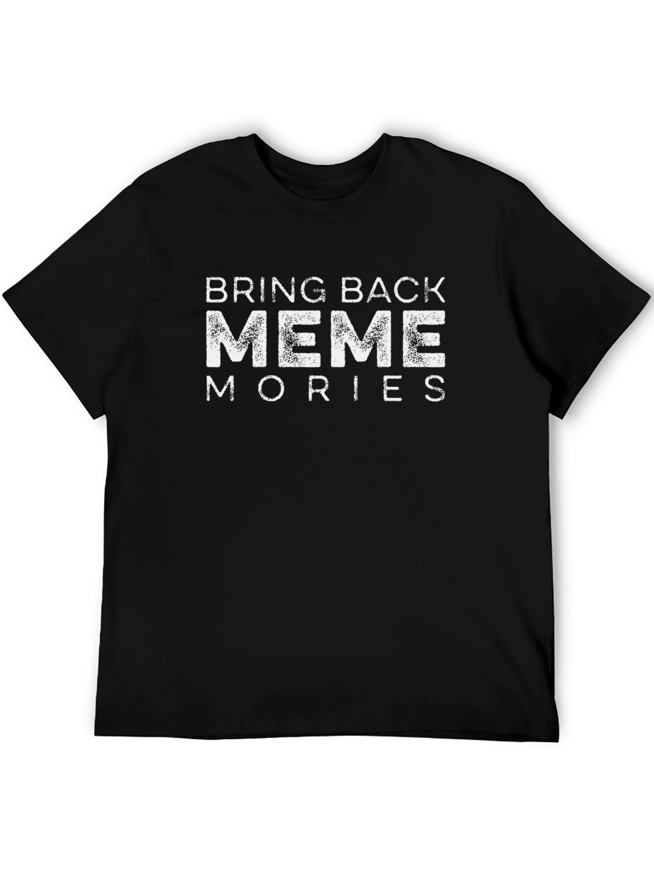 Bring Back Meme Mories Black Cotton Tee