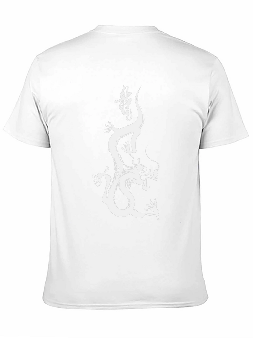 Dragon Brush Stroke Graphic Tee - Black