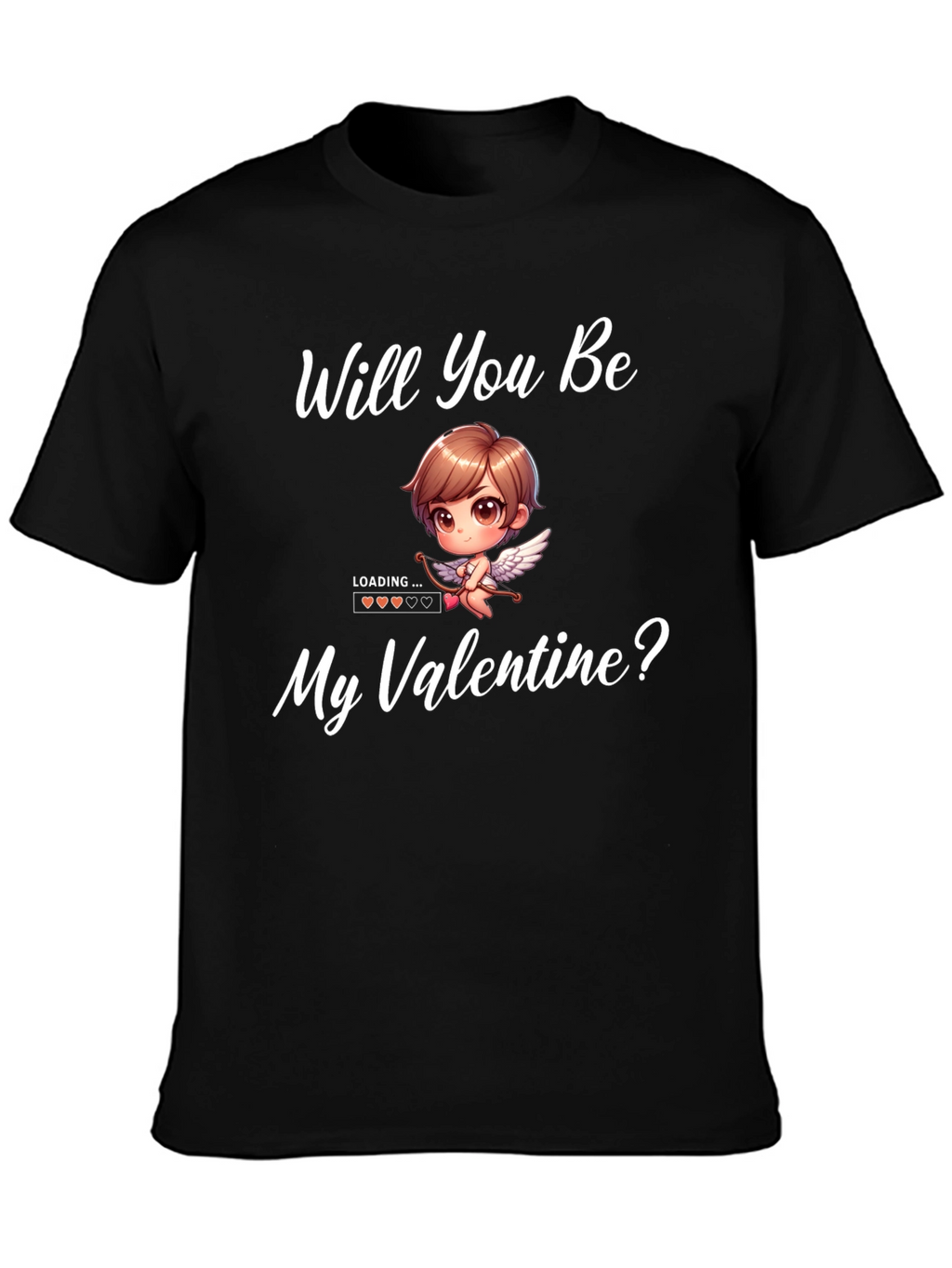 Valentines Day Cupid Loading T-Shirt