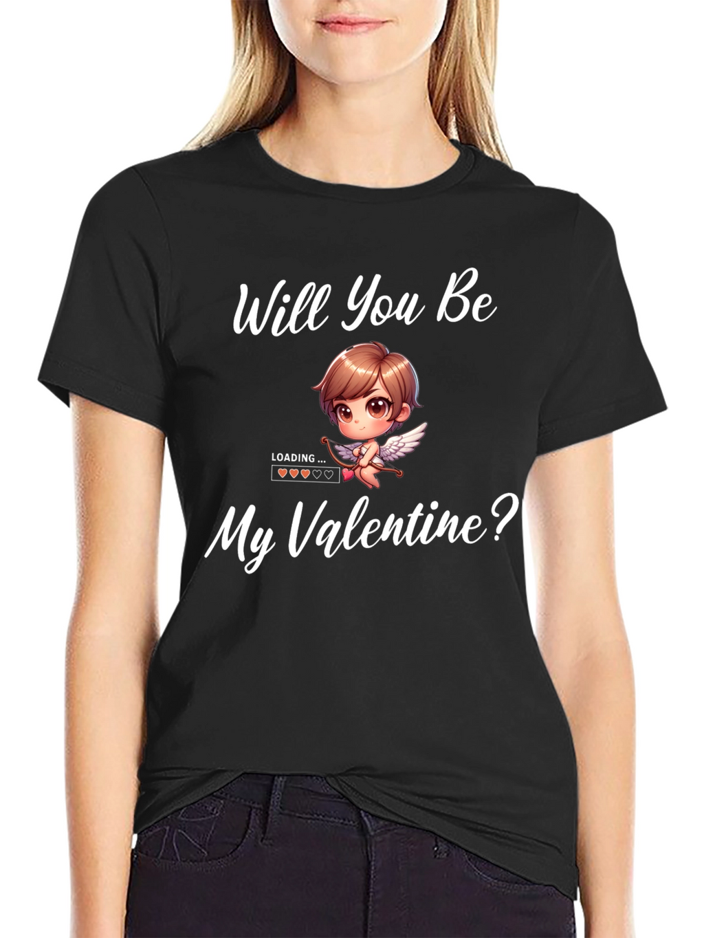 Valentines Day Cupid Loading T-Shirt