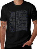 New Zealand Text Design Black T-Shirt