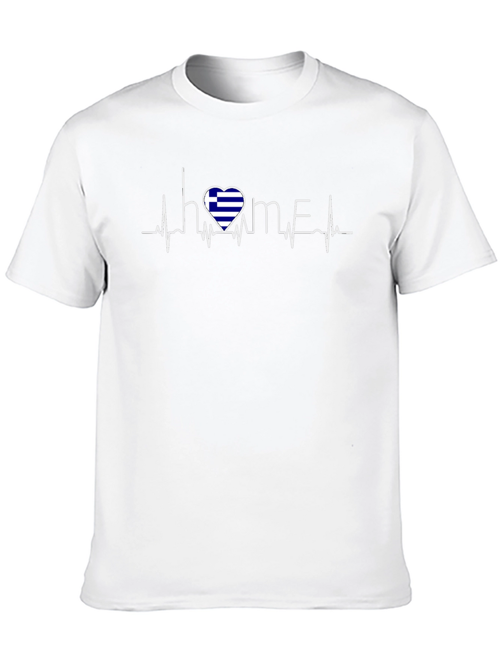 Greece Heartbeat Home T-Shirt