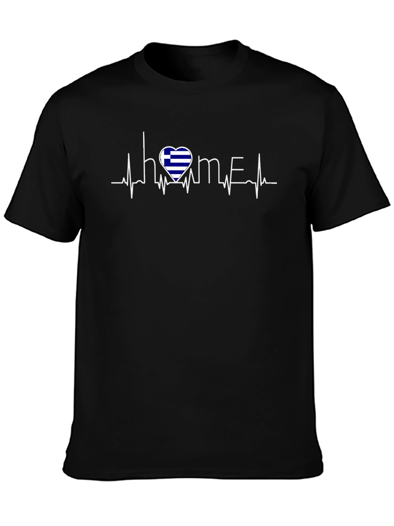 Greece Heartbeat Home T-Shirt