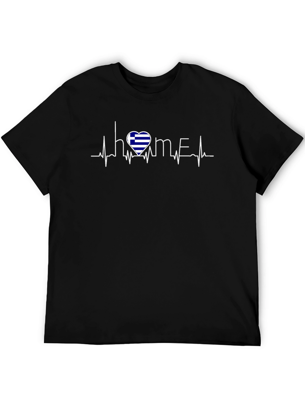 Greece Heartbeat Home T-Shirt