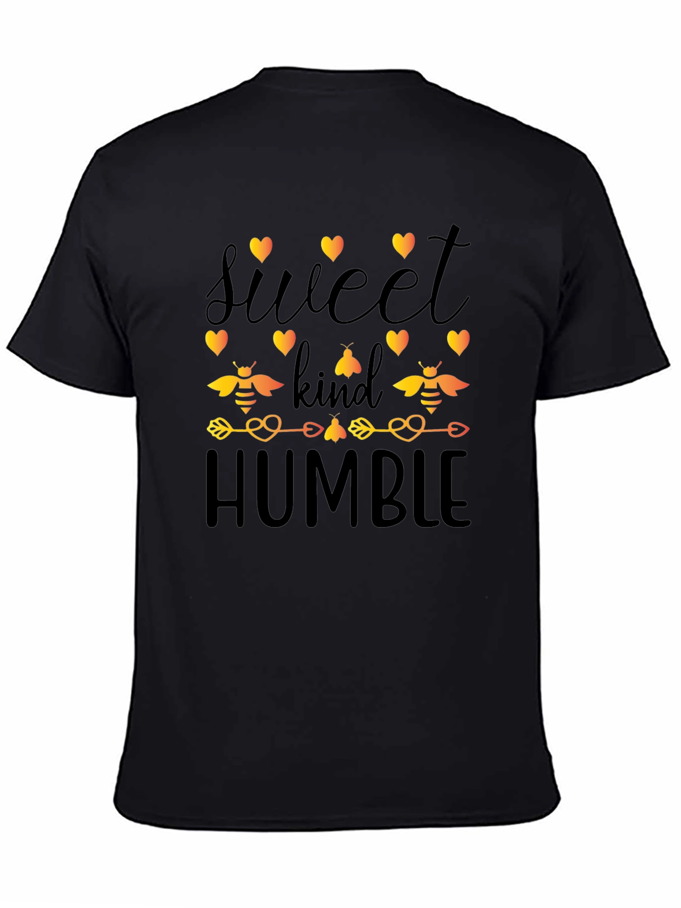Sweet Kind Humble Bee Graphic Black T-Shirt