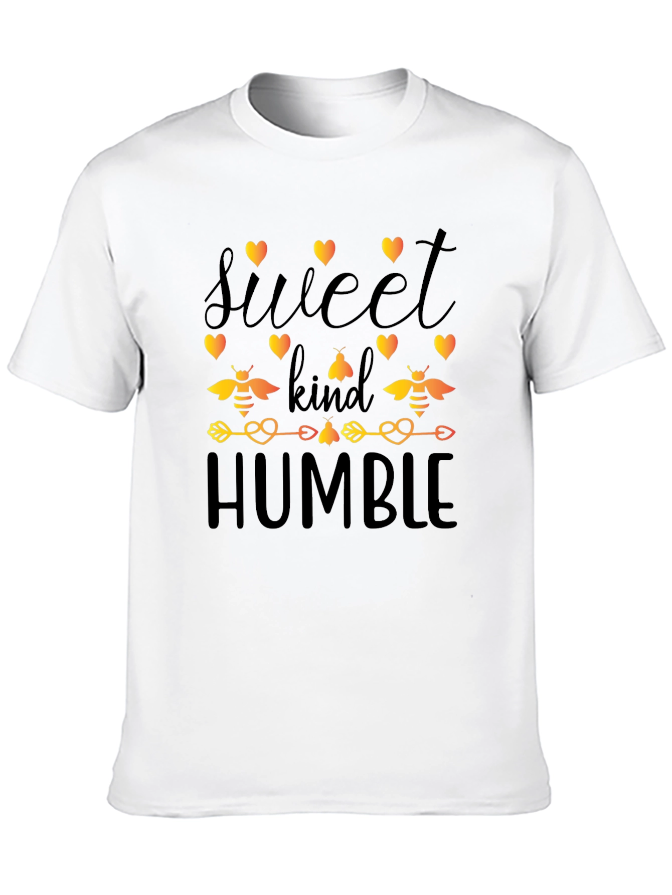 Sweet Kind Humble Bee Graphic Black T-Shirt