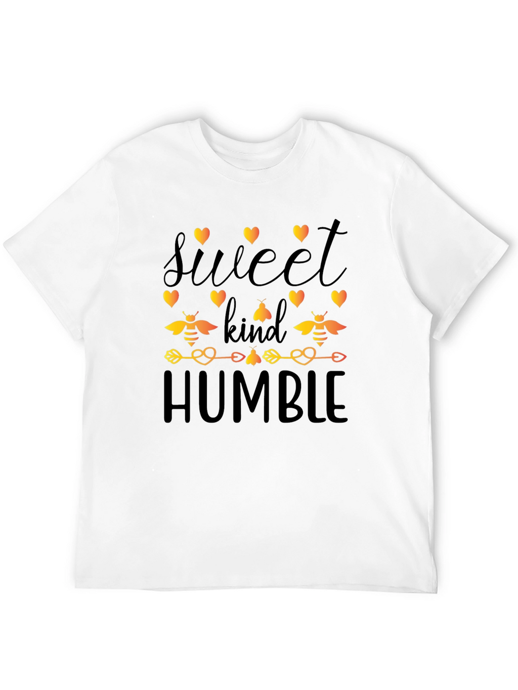 Sweet Kind Humble Bee Graphic Black T-Shirt