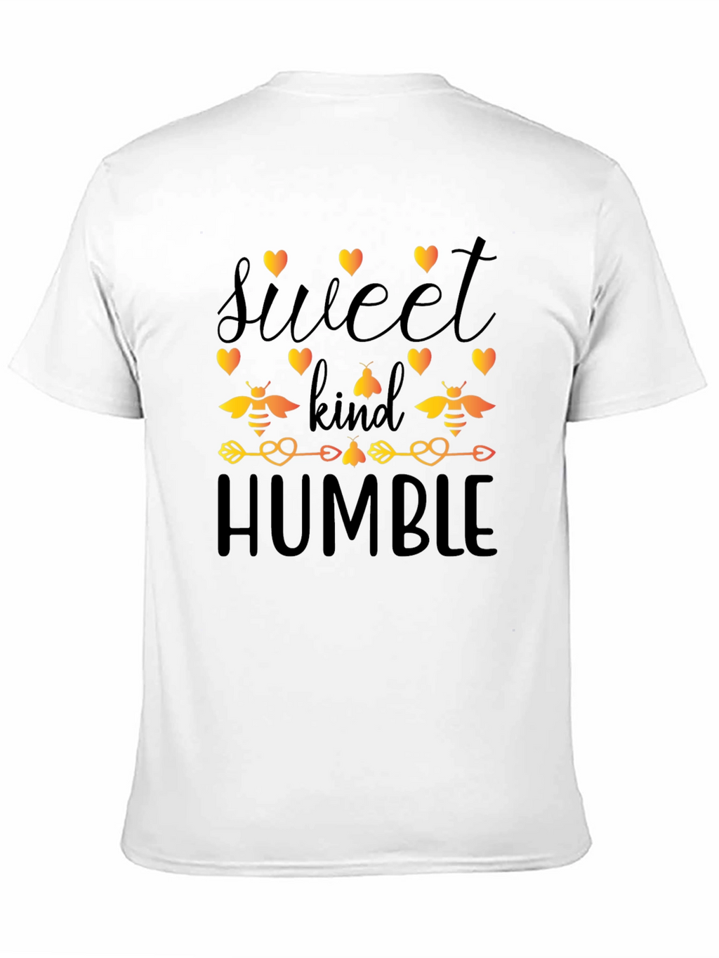 Sweet Kind Humble Bee Graphic Black T-Shirt