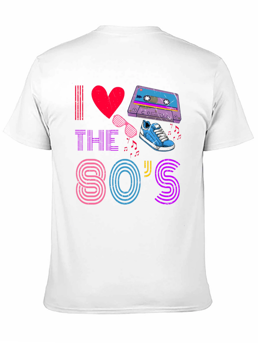 I Love The 80s T-Shirt Retro Party Design