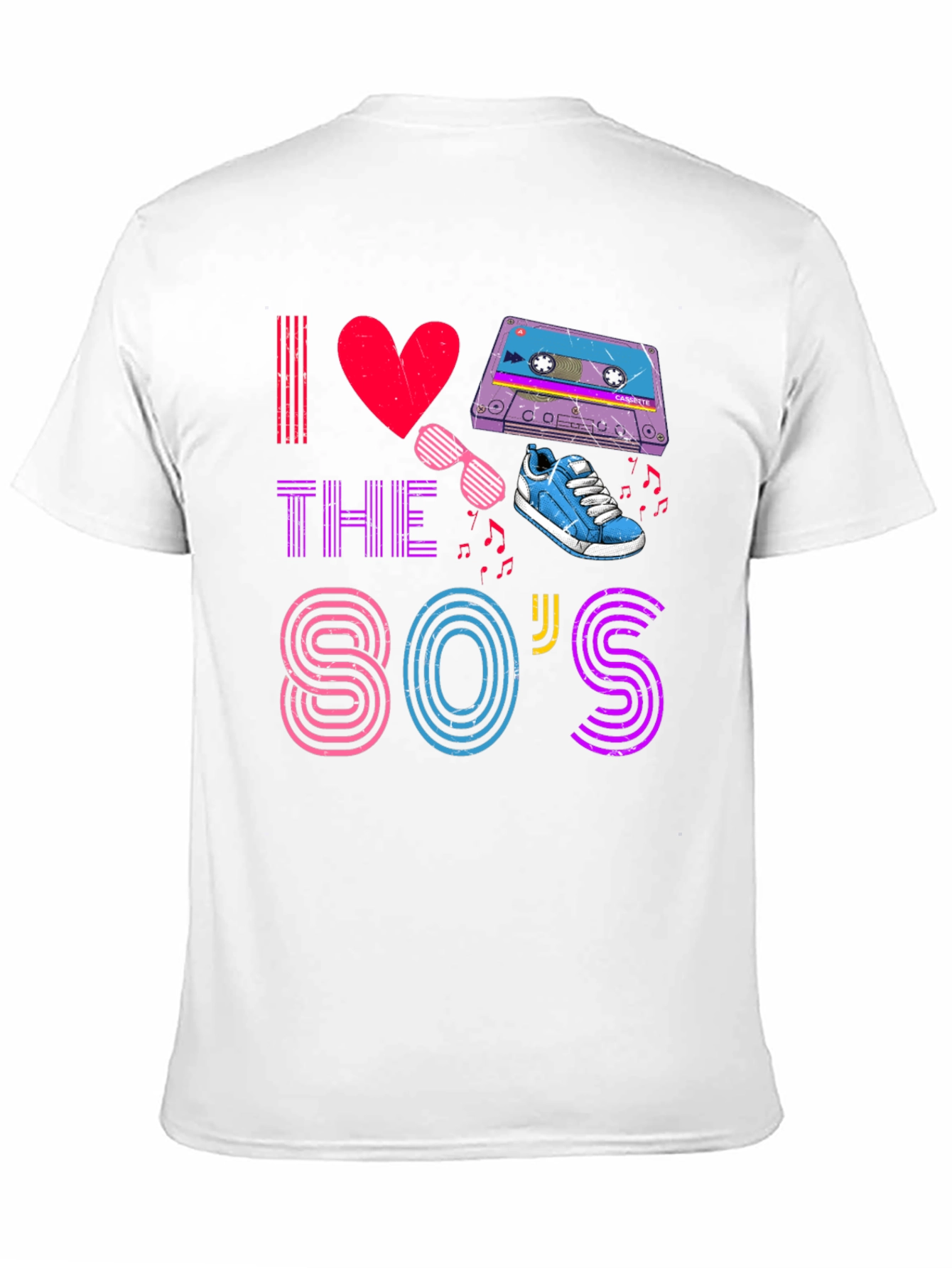I Love The 80s T-Shirt Retro Party Design