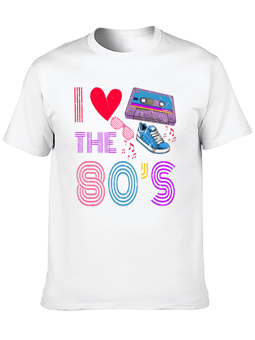 I Love The 80s T-Shirt Retro Party Design