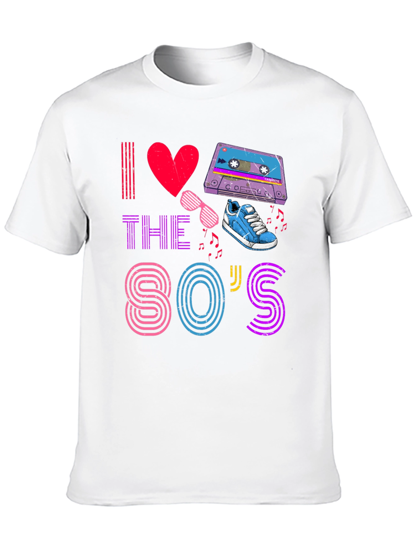 I Love The 80s T-Shirt Retro Party Design