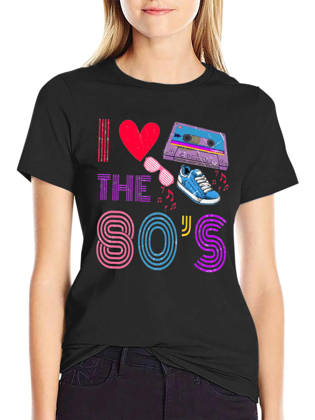 I Love The 80s T-Shirt Retro Party Design