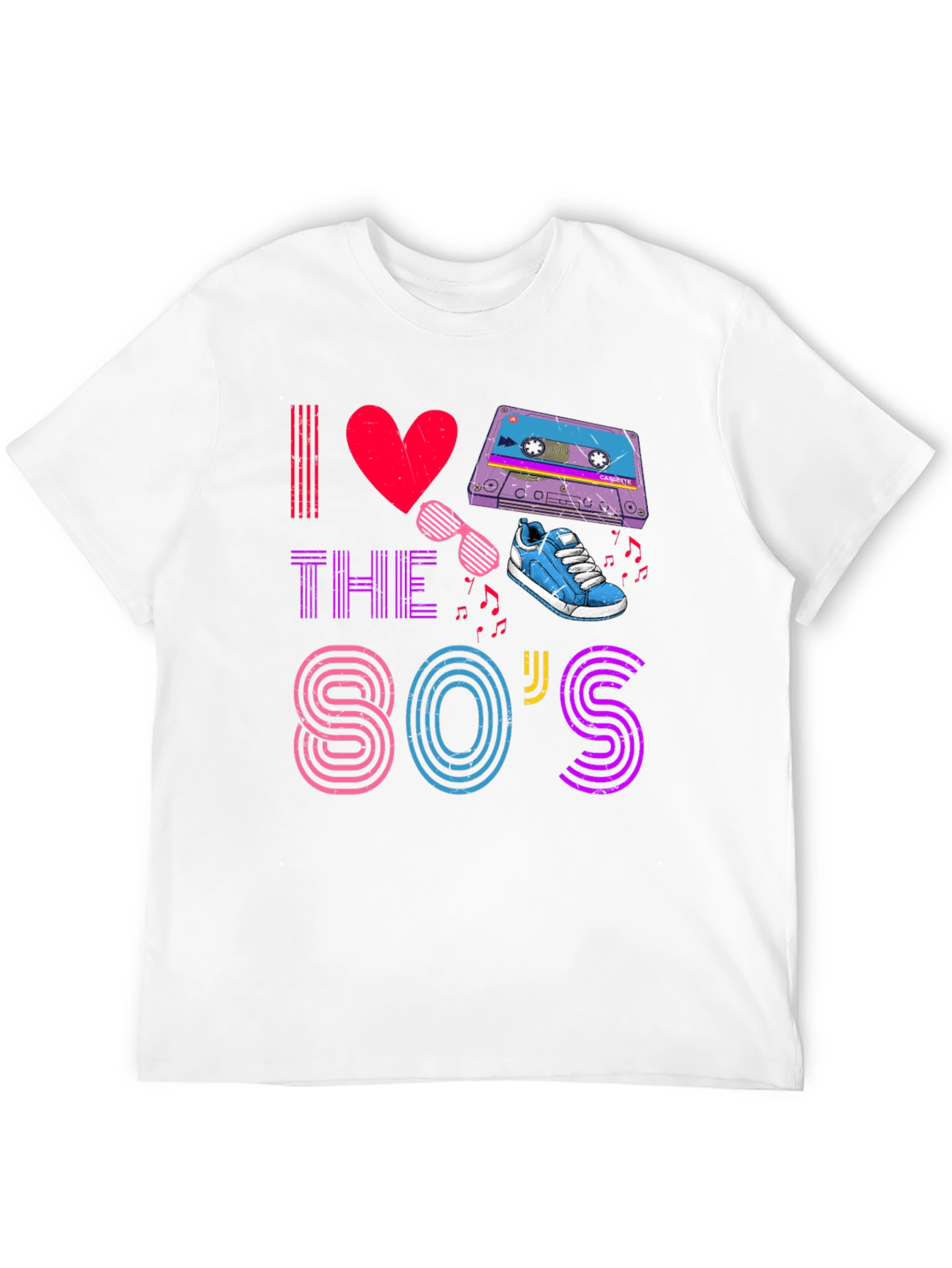 I Love The 80s T-Shirt Retro Party Design