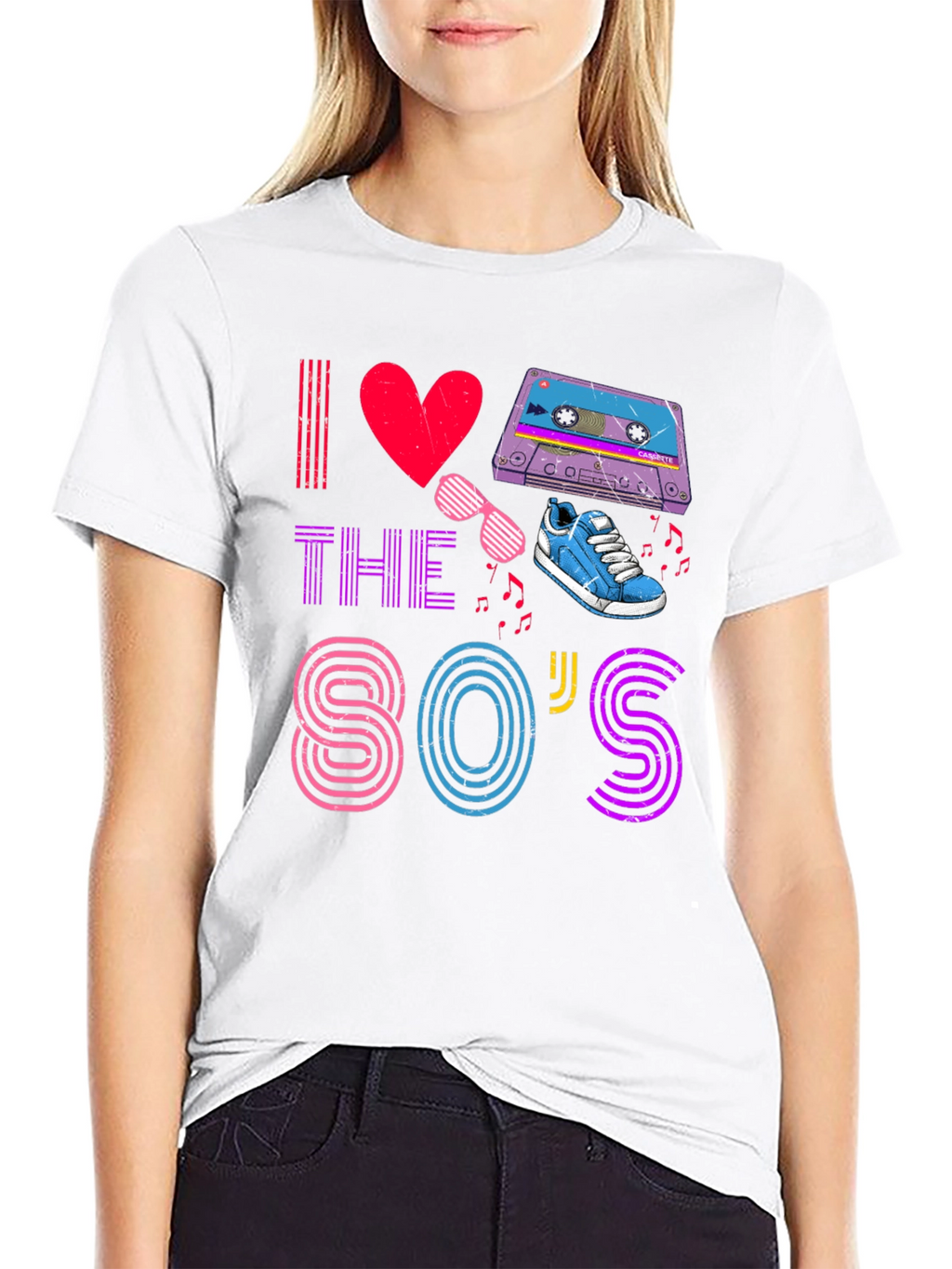 I Love The 80s T-Shirt Retro Party Design