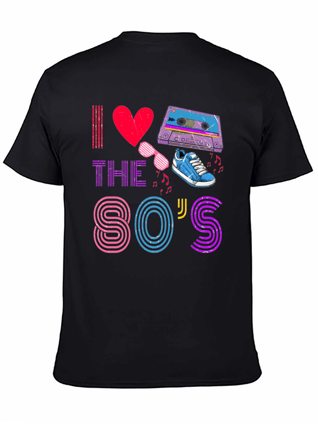 I Love The 80s T-Shirt Retro Party Design