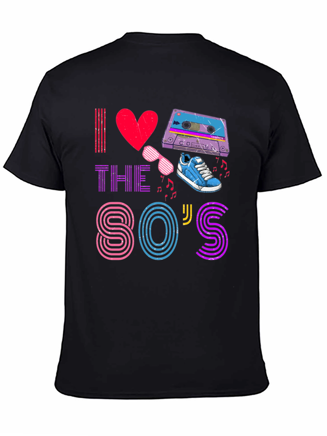 I Love The 80s T-Shirt Retro Party Design