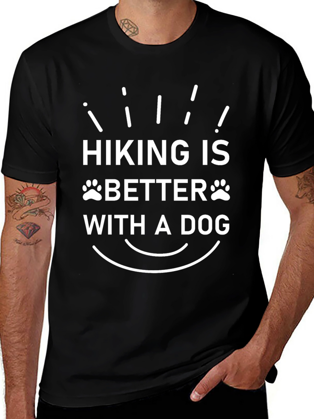 Hiking is Better with a Dog Graphic Tee