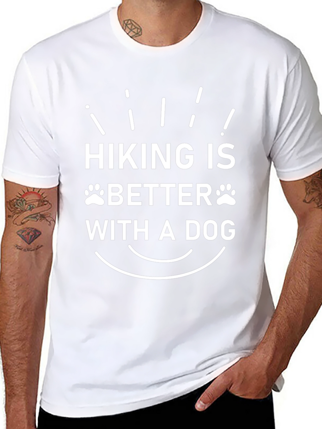Hiking is Better with a Dog Graphic Tee